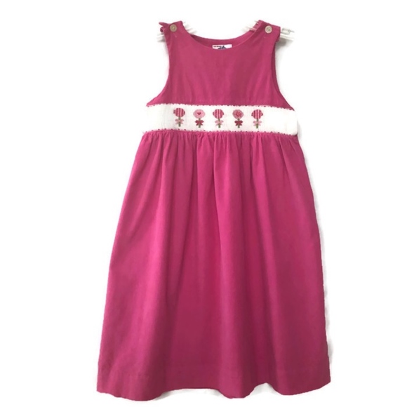 Silly goose Other - Silly Goose 6X  Pink Corduroy Smocked Jumper Dress
